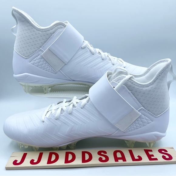 Nike Air Jordan Alpha Menace Pro 2 Mid SMU P Football Cleats CV1676-103 Sz 13.5 - Picture 2 of 10